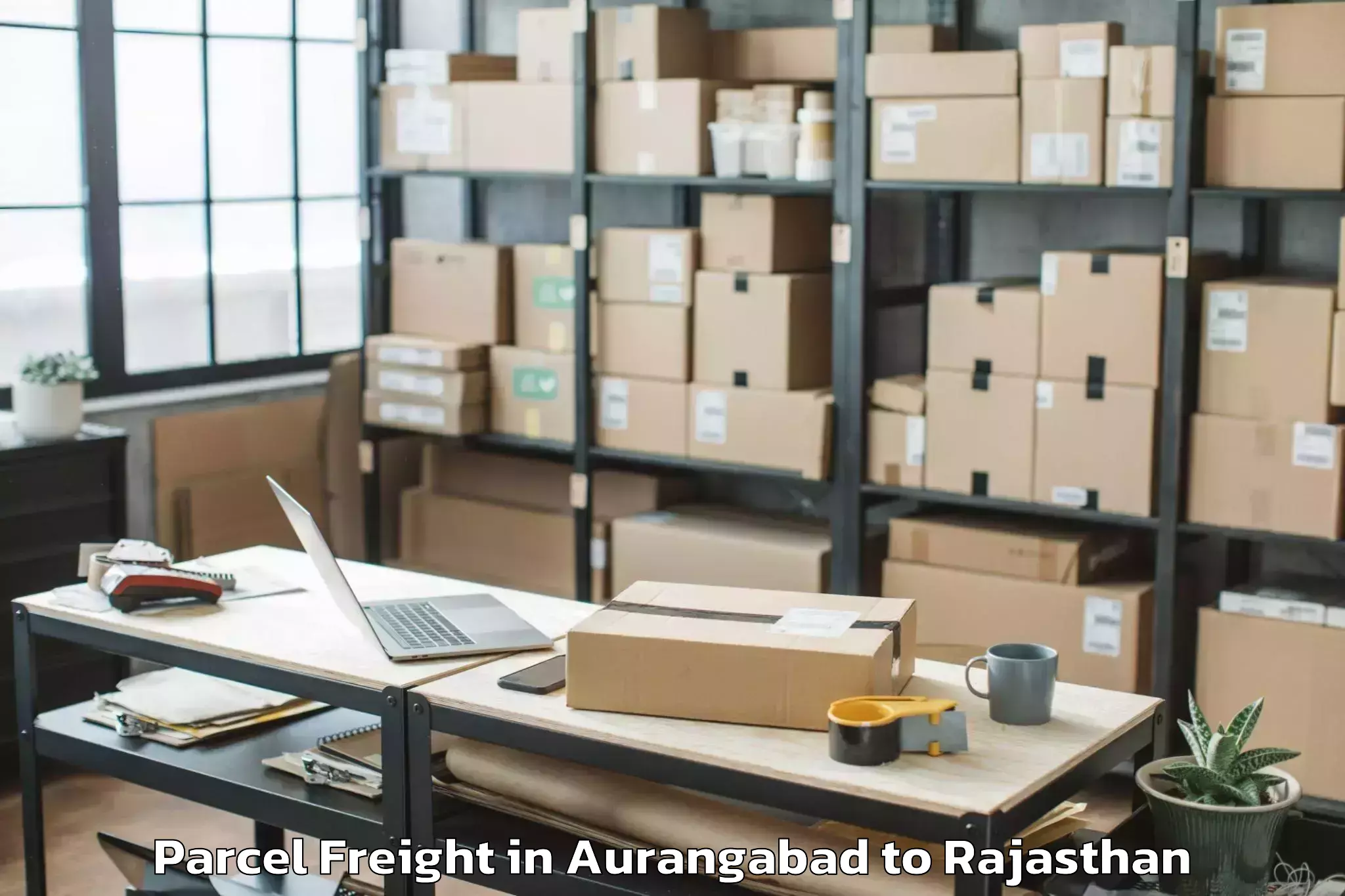 Easy Aurangabad to Chaksu Parcel Freight Booking